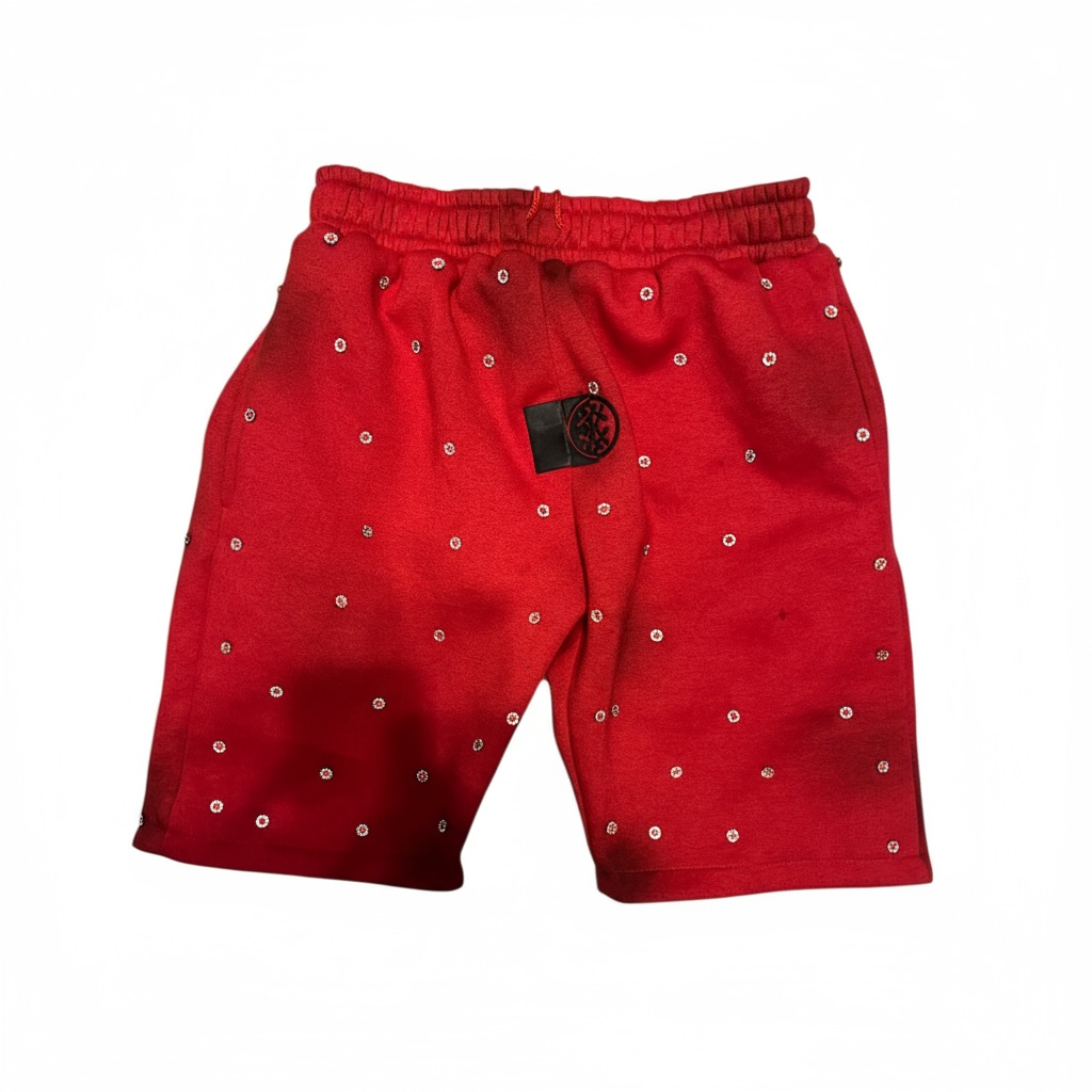 Happi Flower Rhinestone Shorts