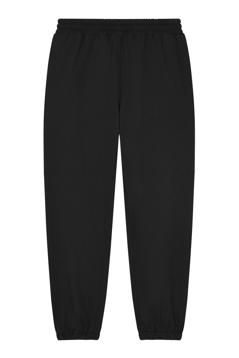 Happi Balck Unisex Loose Fit Tapered Joggers
