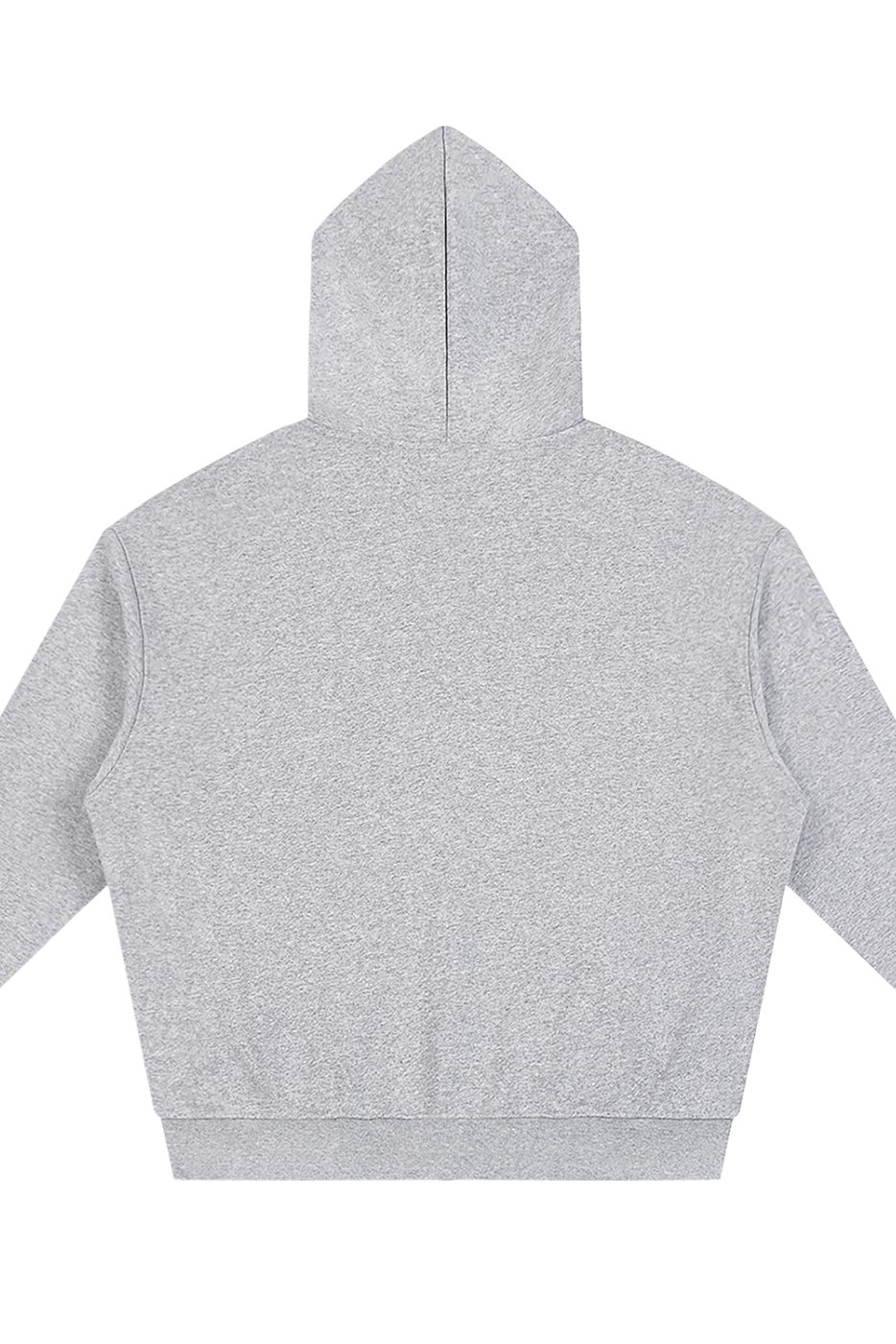 Happi Gray Unisex Loose Solid Full Zip Hoodie