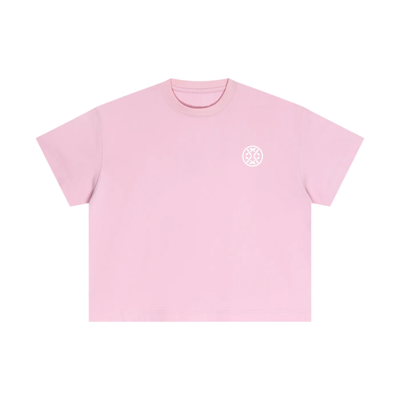 Pink Happi Cotton Boxy Quote T-Shirt