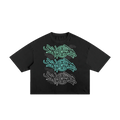 Black Happi Street Sticker Boxy Tee