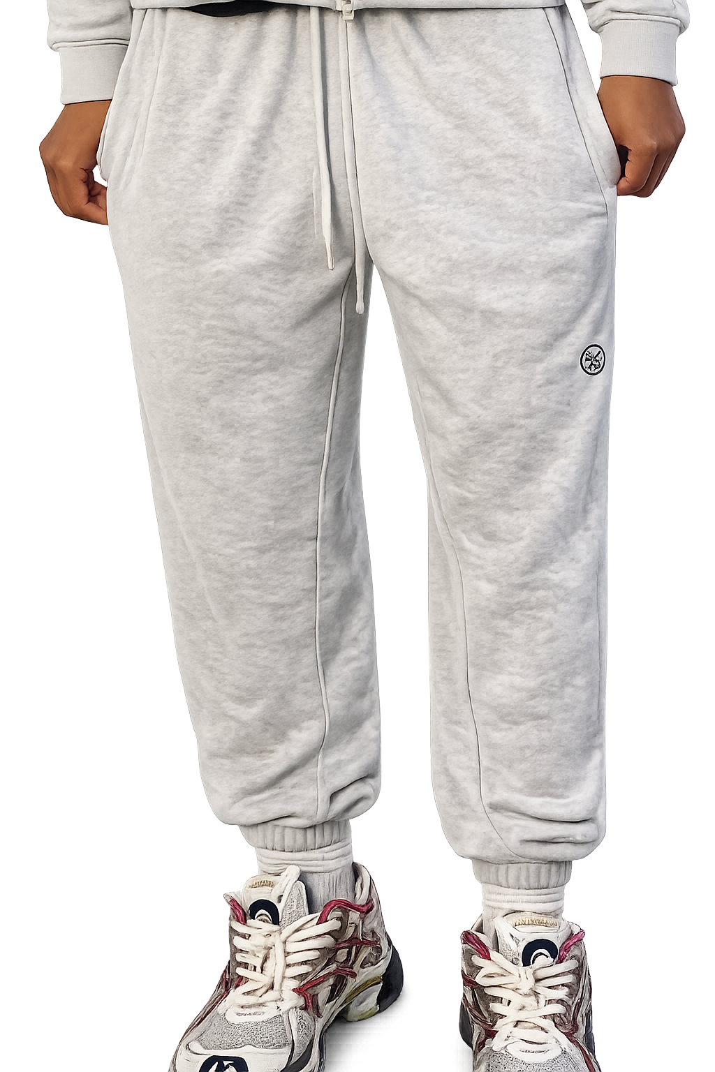 Happi Gray Unisex Loose Fit Tapered Joggers