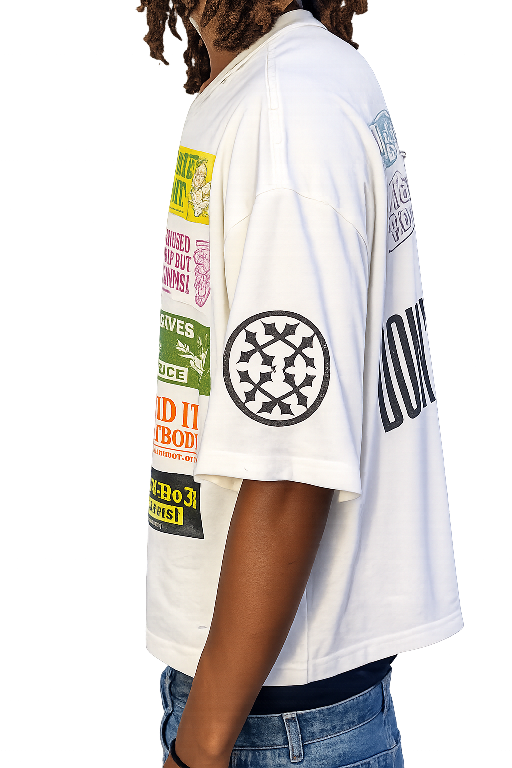 Happi Won't He Do It Classic Frayed Boxy Tee