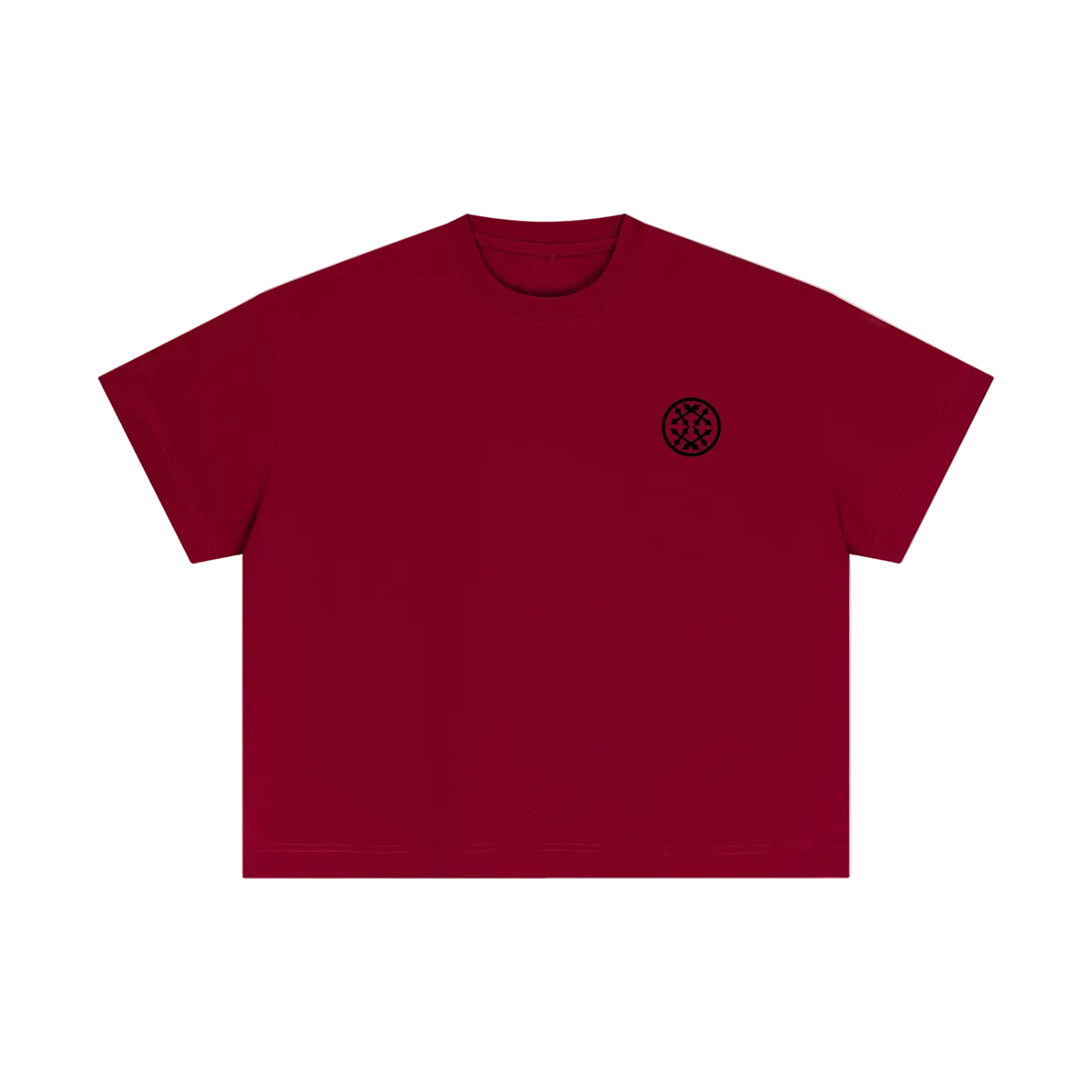 Red Happi Cotton Boxy Quote T-Shirt