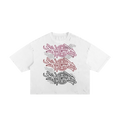 White Happi Street Sticker Boxy Tee