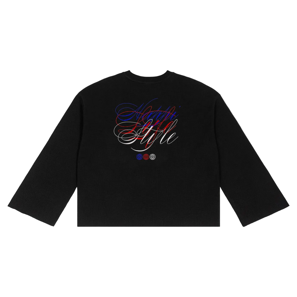 Happi Mouth Unisex Waffle Raw Edge T-Shirt